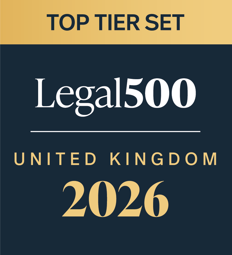 Legal 500 UK 2026 Top tier set